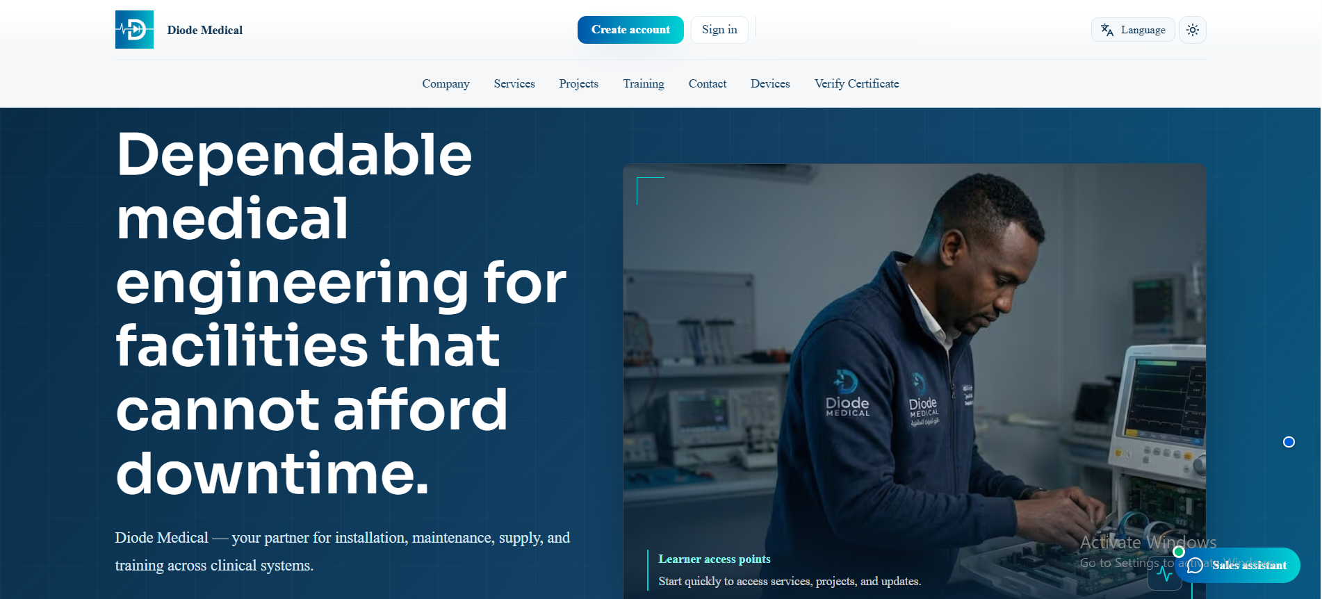 Diode Medical ERP & AI Automation Platform