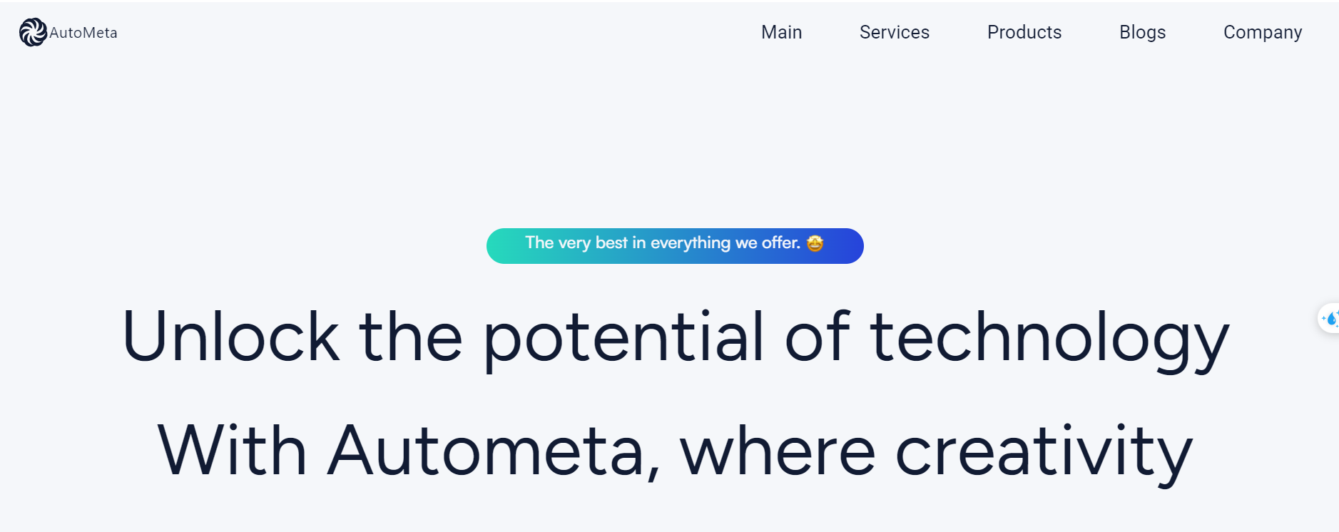 Autometa Company Website